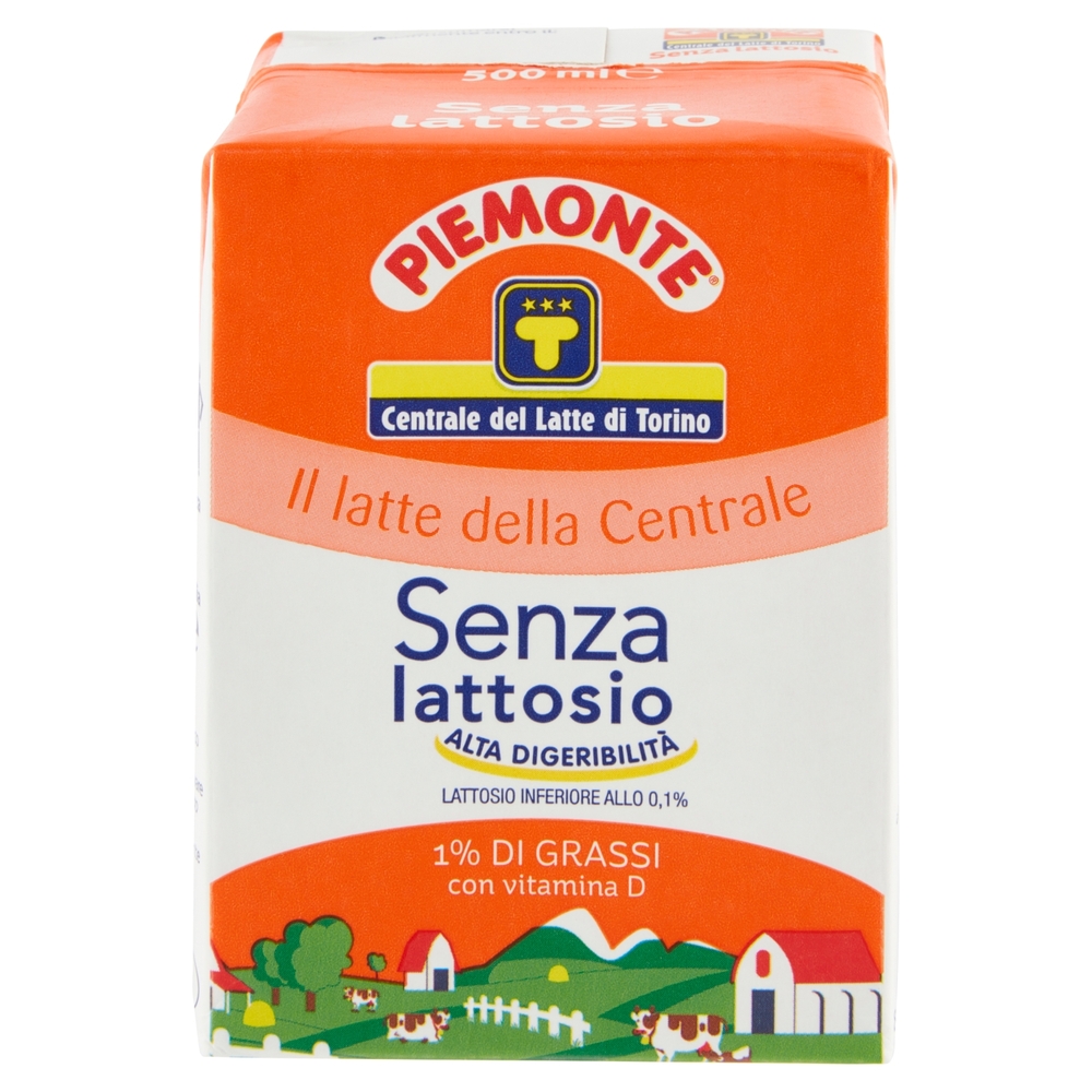 Latte Senza Lattosio 1% di Grassi e Vitamina D, 500 ml